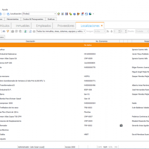SoftMant, Arbol Localizaciones