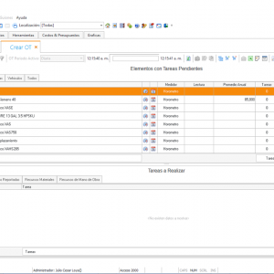 SoftMant, Creación de Orden de Trabajo