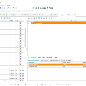 SoftMant, Diseño de Familias en Protocolos de Mantenimiento